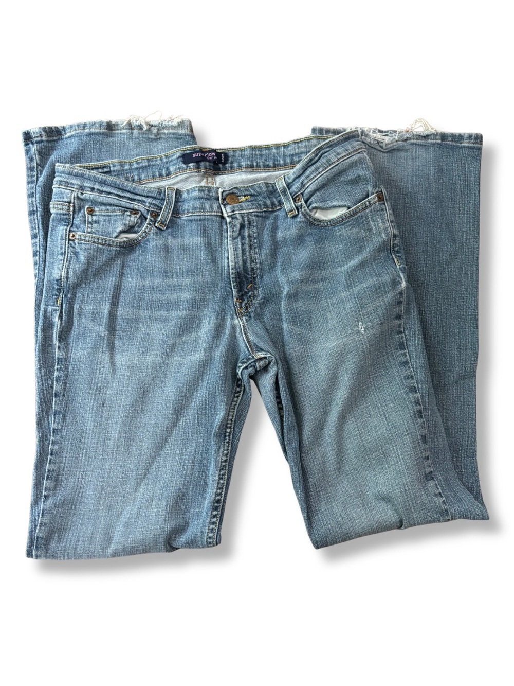 Levi’s 518 Superlow Jeans Women’s 13M Bootcut Flare Low Rise Stretch Y2K 32x30